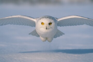 Snowy Owl in Silent Flight