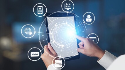 Software development with coding overlays, programming languages, developer tools, mobile app creation, and advanced programming for digital product development and software solutions. Spire