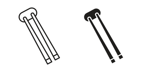 Chopsticks icon for web and app. vector illustration eps