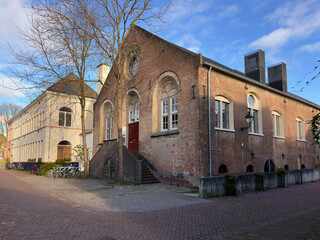 Former Bank van Leening Den Bosch historic brick building city Netherlands urban landscape architecture