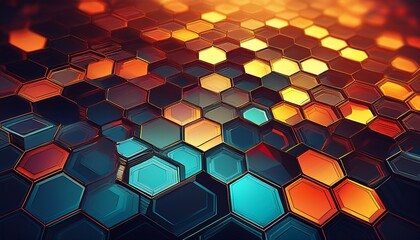 abstract hexagonal pattern