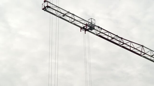 Crane Boom in Frame with Trolley Motion