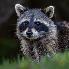 portrait of a raccoon