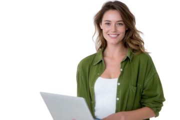 business woman with laptop isolated on white woman, computer, business, people, businesswoman, laptop, working