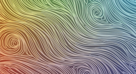 Seamless blue abstract background vector illustration with curving light waves and geometric circle patterns