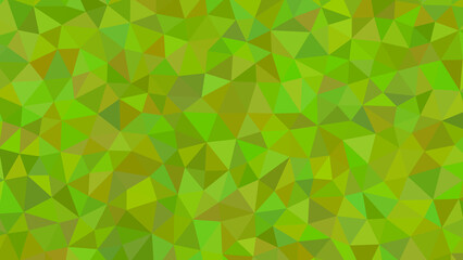 A vibrant mosaic of verdant triangles creates a captivating geometric pattern, evoking a sense of nature and abstract artistry in a harmonious blend