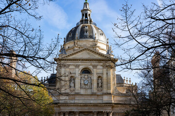 Architectural Details of Brussels City, City Views of Brussels Buildings Through Tree Branches, Belgium 