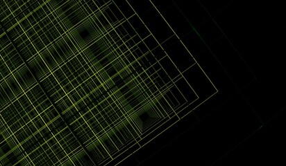 Mesh Grid Modern Abstract Neon Colors 3D Illustration