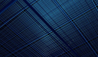 Mesh Grid Modern Abstract Neon Colors 3D Illustration