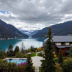lake in the mountains