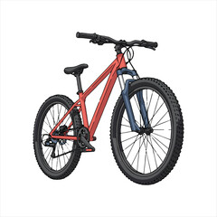 Fototapeta premium bicycle isolated on white background