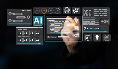 AI assistant with chatbot windows, code editor, and performance analytics for intelligent automation and development Parse