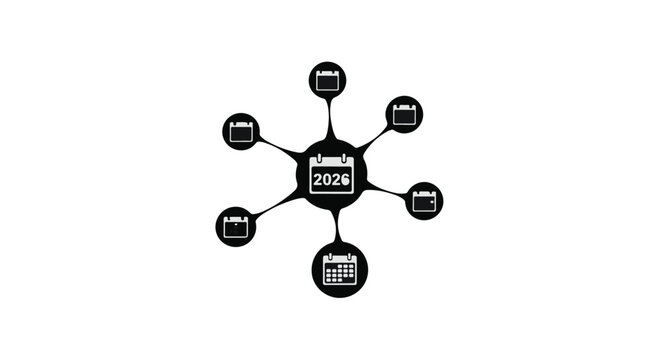 Centralized calendar system connecting multiple dates for organized planning and scheduling