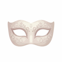 Elegant Ornamental Masquerade Mask Celebration Costume Party Symbol Decoration Icon