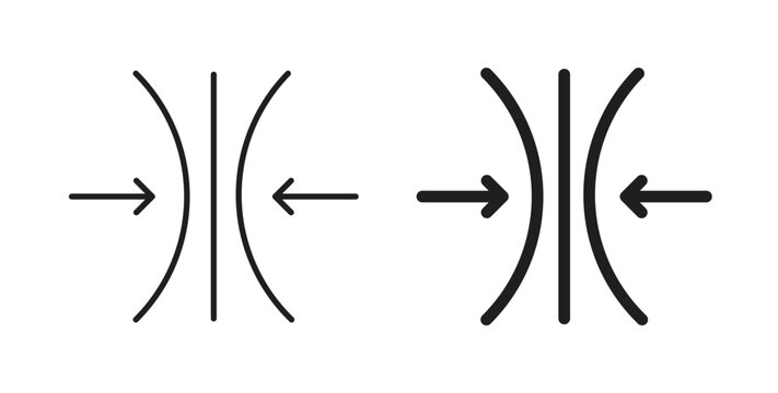 Elastic icon with glyph and line. black vector icons for Web UI