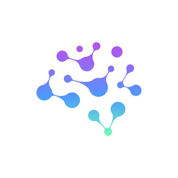 Nano Brain Concept. Clean Logo for Medical Business