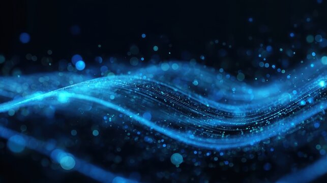 High tech futuristic technology abstract technology particle mesh style background, ideal for innovative designs and tech themes.