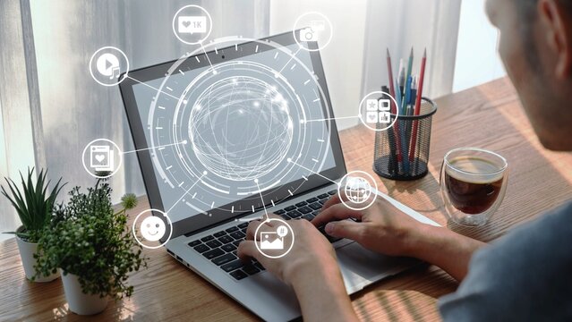 Concept of social media revolutionizes digital communication. This platform enables global connectivity, enhancing social media strategies for effective marketing and engagement. Gist