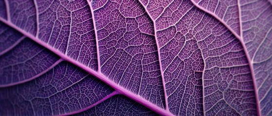 Obraz premium Closeup view of abstract purple leaves texture background, purple, leaves, texture, abstract, nature, closeup, background for natural and artistic designs.