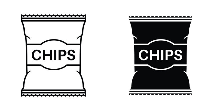 chips bag or pouch icon
