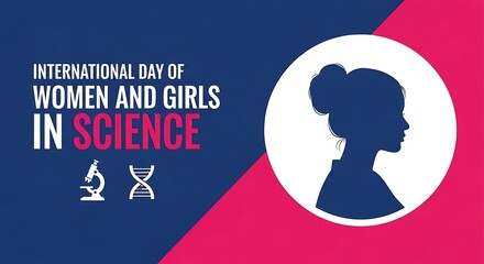 International day of women and girls in science banner