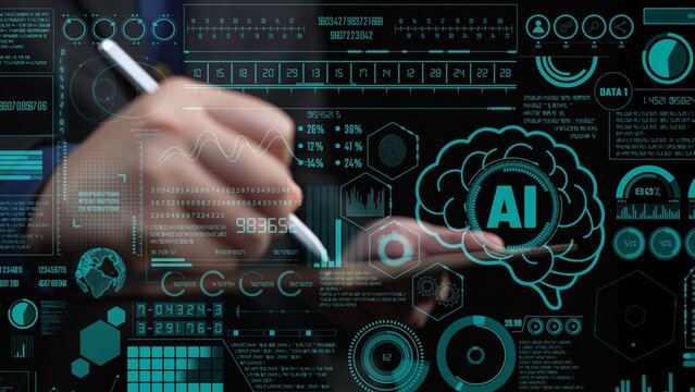 This image showcases an advanced digital interface representing data visualization and AI tools for innovation in tech and research environments, enhancing user interaction. Cipher