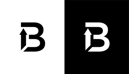 Investment logo with capital letter B, growth finance logo, financial investment logo, business logo © artbain