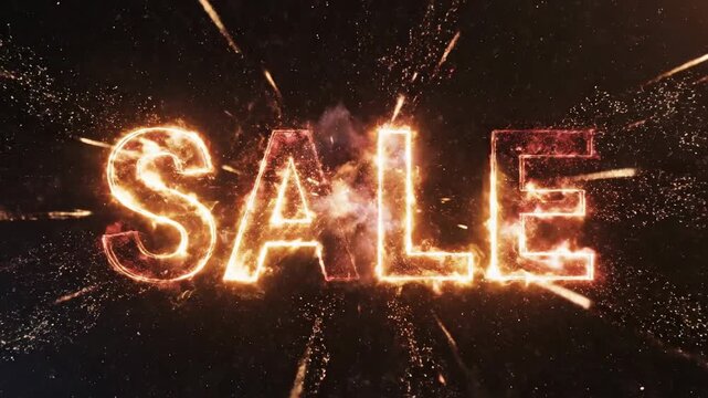 Explosive Sale Animation - Dynamic Visuals for Marketing Campaigns.
