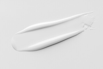White cream texture â€” minimal skincare moisturizer smear on clean background
