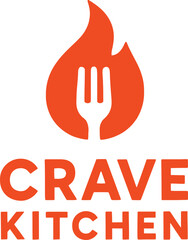 Obraz premium Food fire company logo design for food company