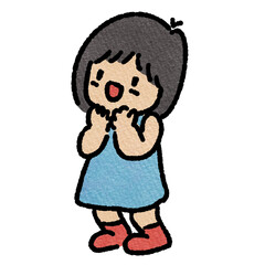 Watercolor student, children.  illustration