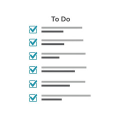 Fototapeta premium To do list with checkboxes and tasks