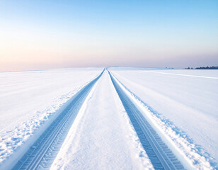 タイヤ跡　直線　イメージ