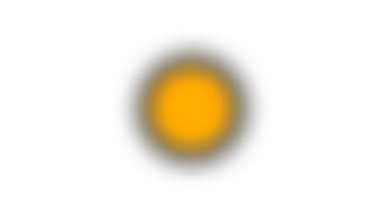 Blurred Orange Glow Effect PNG Soft Warm Radiant Circular Light