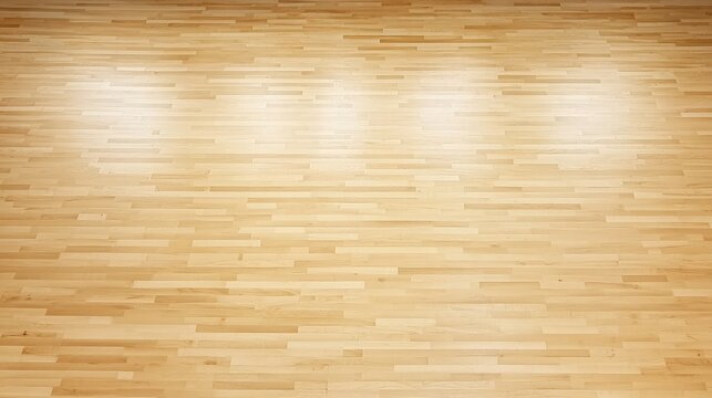 Overhead view of maple basketball court floor, perfect for sports themes, architectural visuals, and court designs.