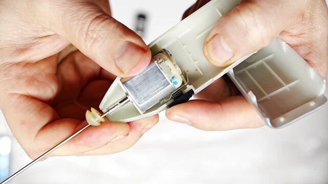 Repairing a mixer with simple tools and techniques