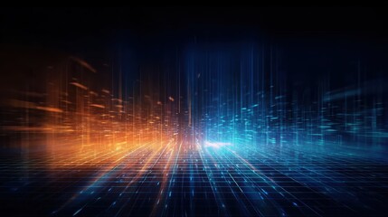 Abstract background symbolizing IT technology future, ideal for innovation themes, tech promotions, and visionary projects.