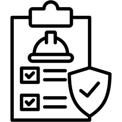 Labor Insurance line icon