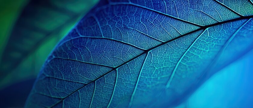 Vibrant green leaf illustration with detailed textures, ideal for nature themes, educational content, and AI art.