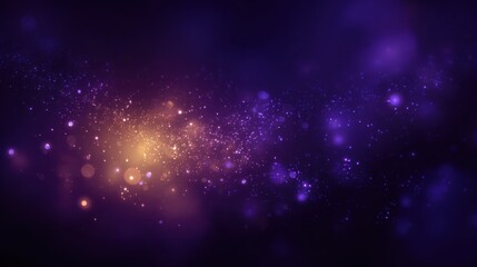 Purple sparkle particles abstract background, ideal for magical themes, parties, and creative projects.