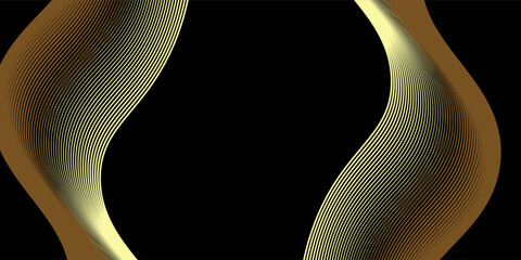 Luxurious golden background with satin drapery. 3d illustration, 3d rendering modern