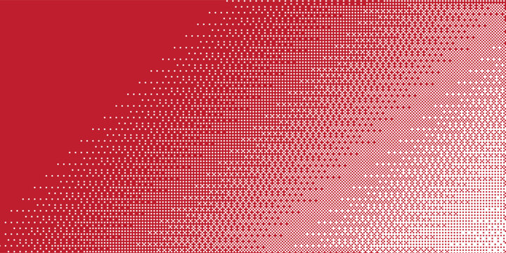 Pixelated bitmap gradient texture. Retro pixel art, green dither pattern red modern