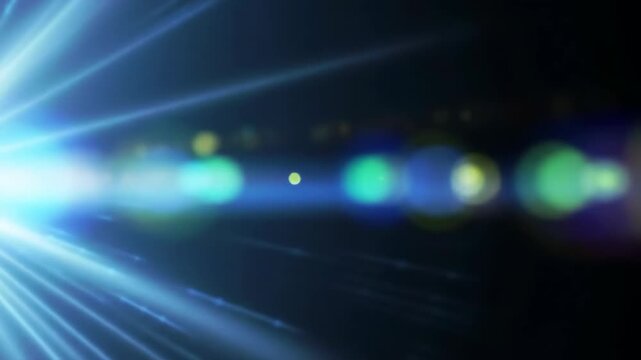 A captivating animation featuring vibrant laser beams and colorful bokeh effects with dynamic light streaks and glowing visuals for modern digital creative projects.