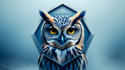 owl clear image in furious look like a logo for companies . s brands
