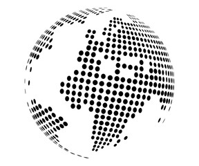 globe dots vector art, icons, and graphics