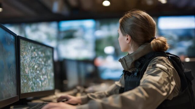 AI-powered social media monitoring system detecting early signs of emergencies, with 911 operators reviewing alerts from digital feeds to dispatch emergency services faster, emphasizing data-driven