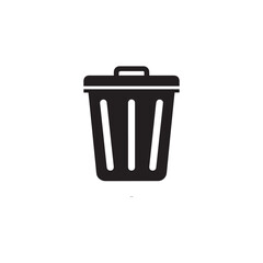 Vector Trash icon isolated on a white background