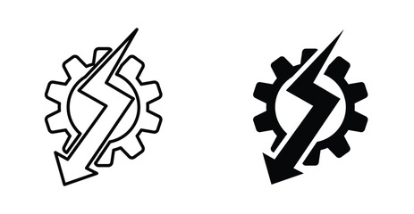 Electro icon graphic design. Vector icon illustrations