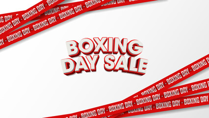 Boxing Day Sale Banner Background.