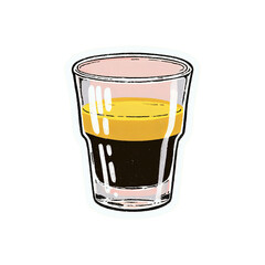 Espresso Shot Drink Illustration